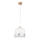 Kolarz A1352.31.Gr.100 - Candelabro suspenso NONNA 1xE27/60W/230V veado carvalho/branco/cinzento