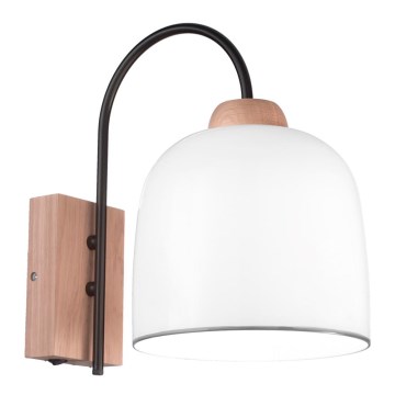 Kolarz A1352.61.Gr - Candeeiro de parede NONNA 1xE27/60W/230V carvalho/branco/cinzento