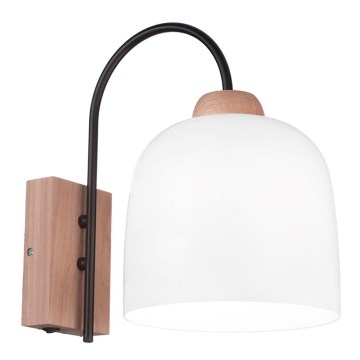 Kolarz A1352.61.W - Candeeiro de parede NONNA 1xE27/60W/230V carvalho/branco