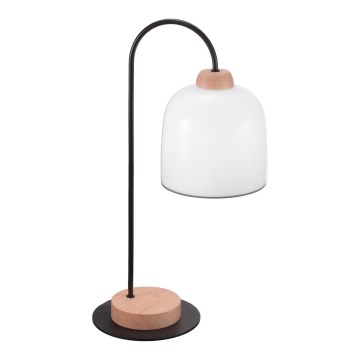 Kolarz A1352.71.Gr - Candeeiro de mesa NONNA 1xE27/60W/230V carvalho/branco/cinzento