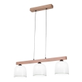 Kolarz A1352.83.G - Candelabro suspenso NONNA 3xE27/60W/230V carvalho/branco/verde