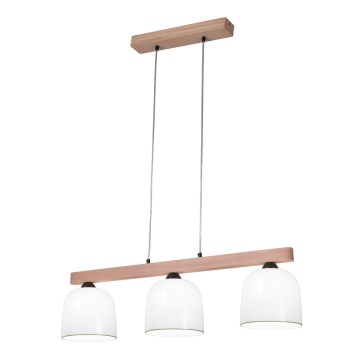 Kolarz A1352.83.G - Candelabro suspenso NONNA 3xE27/60W/230V carvalho/branco/verde