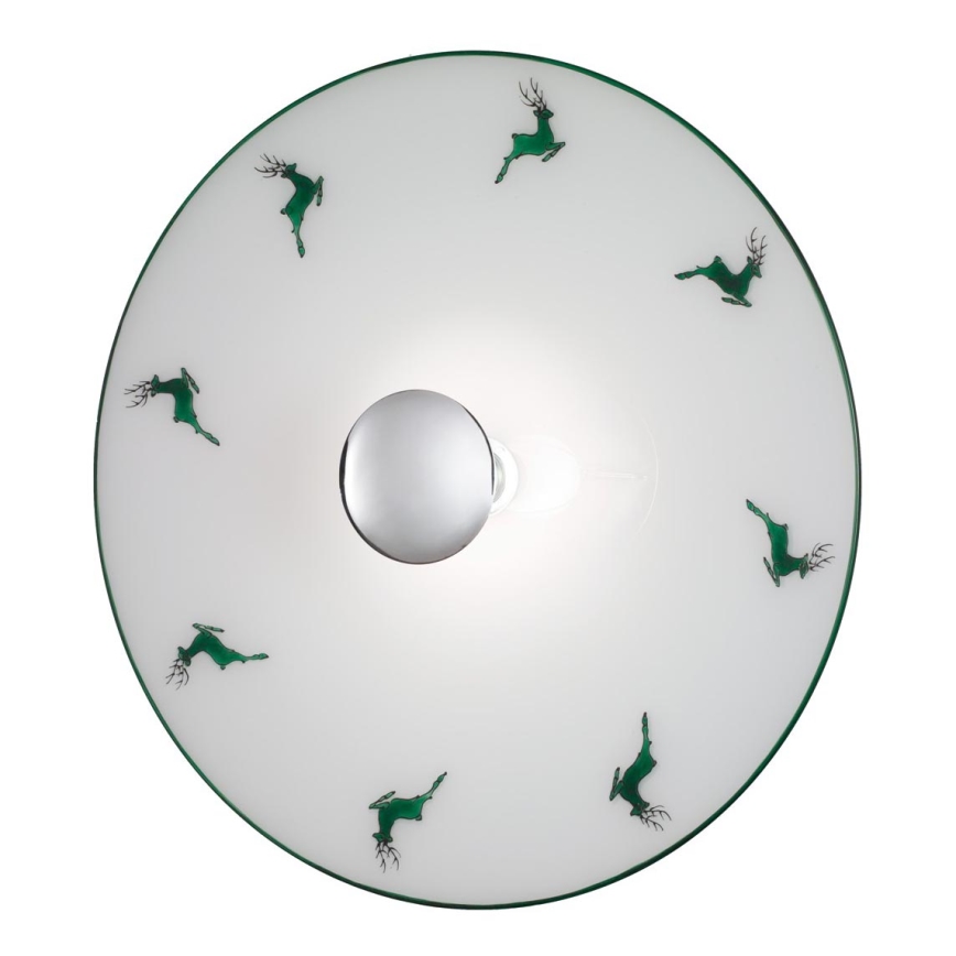 Kolarz A1353.61.XL.5.G.100 - Iluminação de parede NONNA 1xE27/100W/230V veado verde