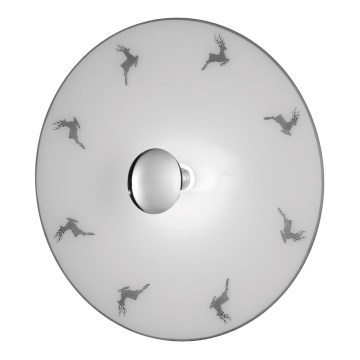 Kolarz A1353.61.XL.5.Gr.100 - Iluminação de parede NONNA 1xE27/100W/230V veado cinzento