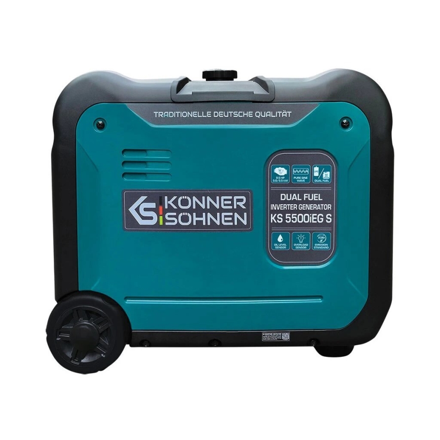 Könner & Söhnen 13046 - Gerador elétrico com inversor a gás e a gasolina KS 5500iEG S 5500W