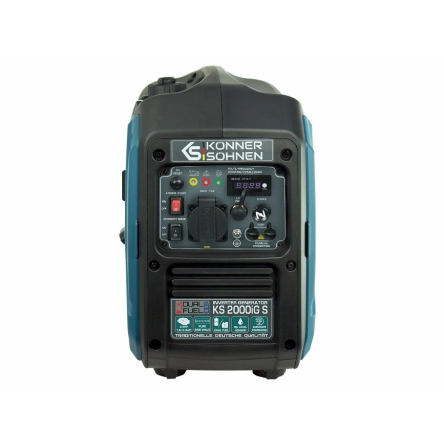 Könner & Söhnen KS7869 - Gerador elétrico com inversor a gás e a gasolina KS 2000iG S 2000W