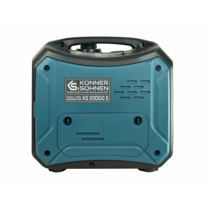 Könner & Söhnen KS7869 - Gerador elétrico com inversor a gás e a gasolina KS 2000iG S 2000W