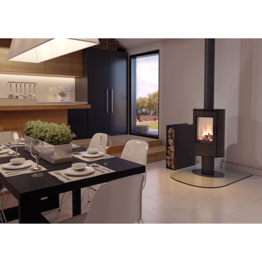 Kratki - Lareira de aço 8kW 150mm