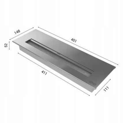 Kratki - Lareira BIO 97,9x115 cm 3kW branco