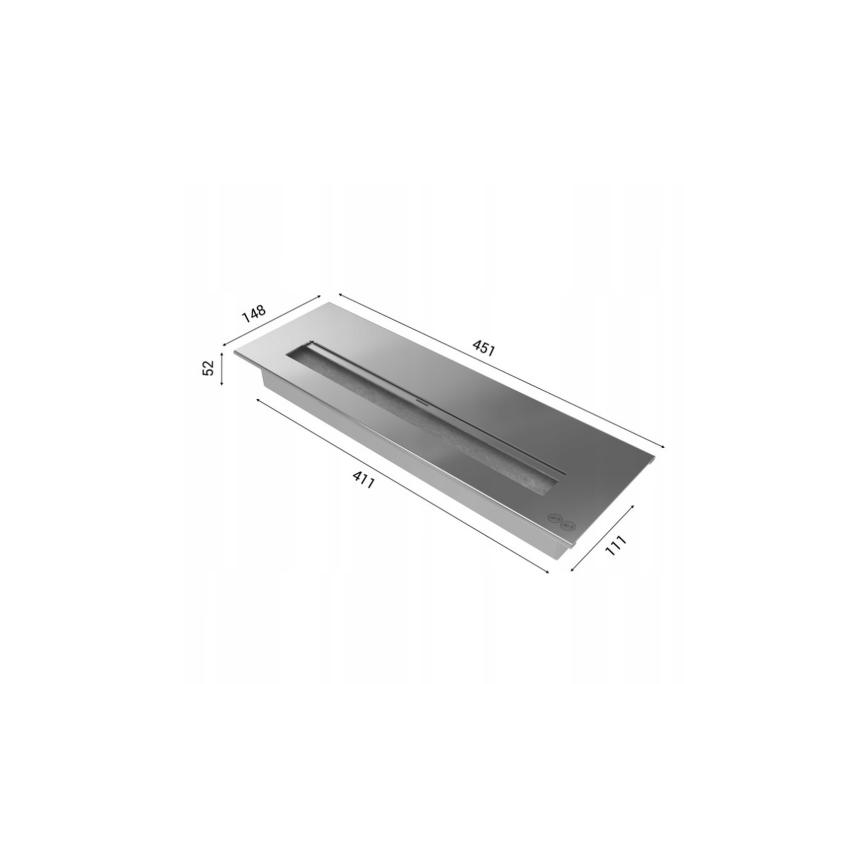 Kratki - Lareira BIO 97,9x115 cm 3kW branco
