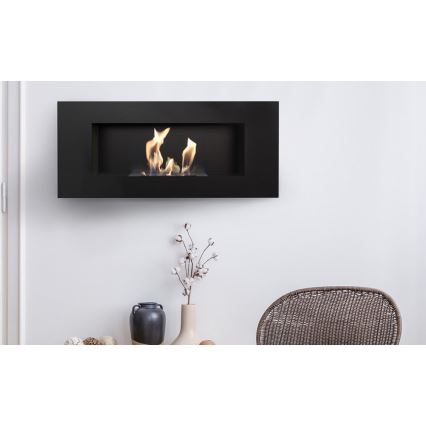 Kratki - Lareira incorporada BIO 40x90 cm 2kW preto