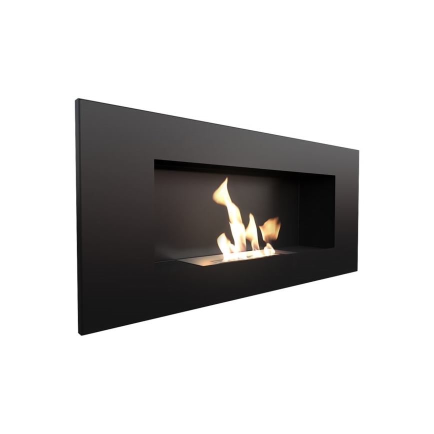 Kratki - Lareira incorporada BIO 40x90 cm 2kW preto