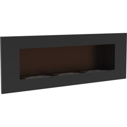 Kratki - Lareira incorporada BIO 40x120 cm 3x1,1kW preto