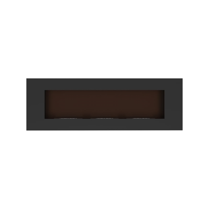 Kratki - Lareira incorporada BIO 40x120 cm 3x1,1kW preto