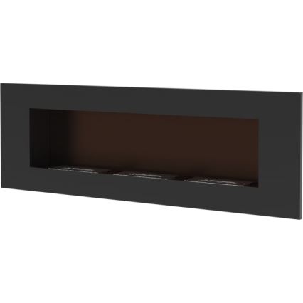 Kratki - Lareira incorporada BIO 40x120 cm 3x1,1kW preto