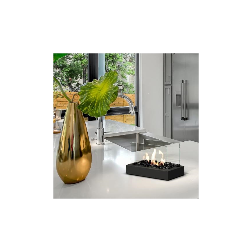 Kratki - Lareira BIO 21,8x35,4 cm 1kW preto