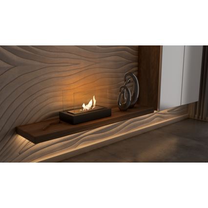 Kratki - Lareira BIO 21,8x35,4 cm 1kW preto