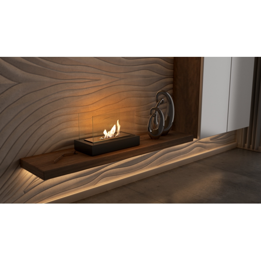 Kratki - Lareira BIO 21,8x35,4 cm 1kW preto
