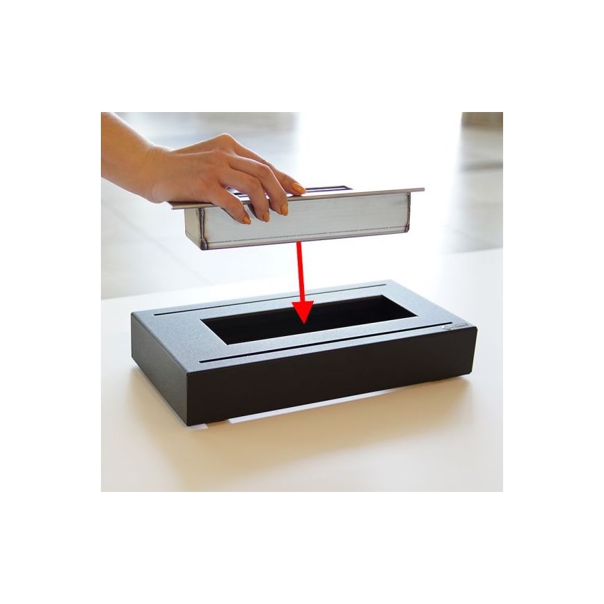Kratki - Lareira BIO 21,8x35,4 cm 1kW preto
