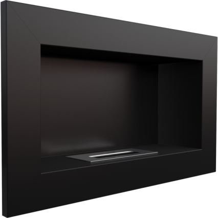 Kratki - Lareira BIO embutida 37,4x64,8 cm 1kW preta