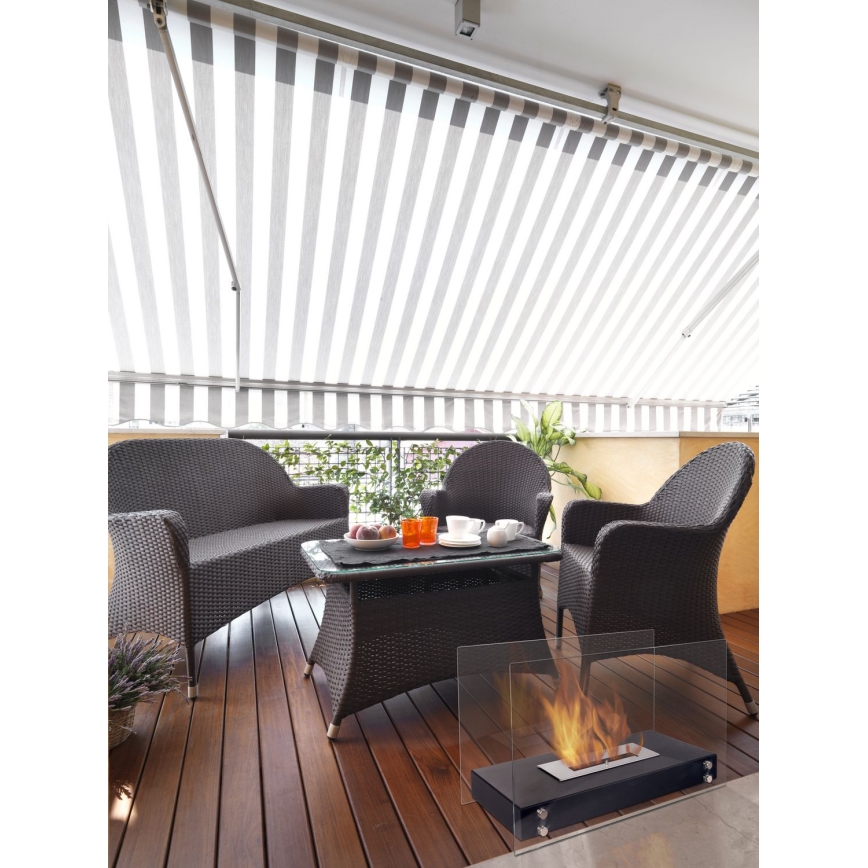 Kratki - Lareira BIO 40,2x70 cm 2kW preto