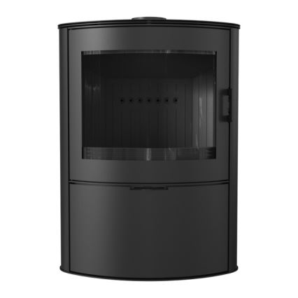 Kratki - Lareira de aço com fecho automático da porta 10kW 150 mm preto