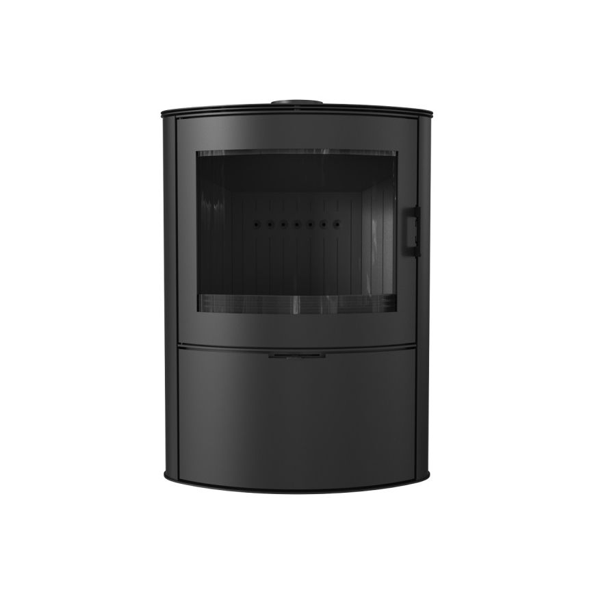 Kratki - Lareira de aço com fecho automático da porta 10kW 150 mm preto