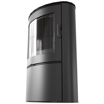 Kratki - Lareira de aço com fecho automático da porta 10kW 150 mm preto