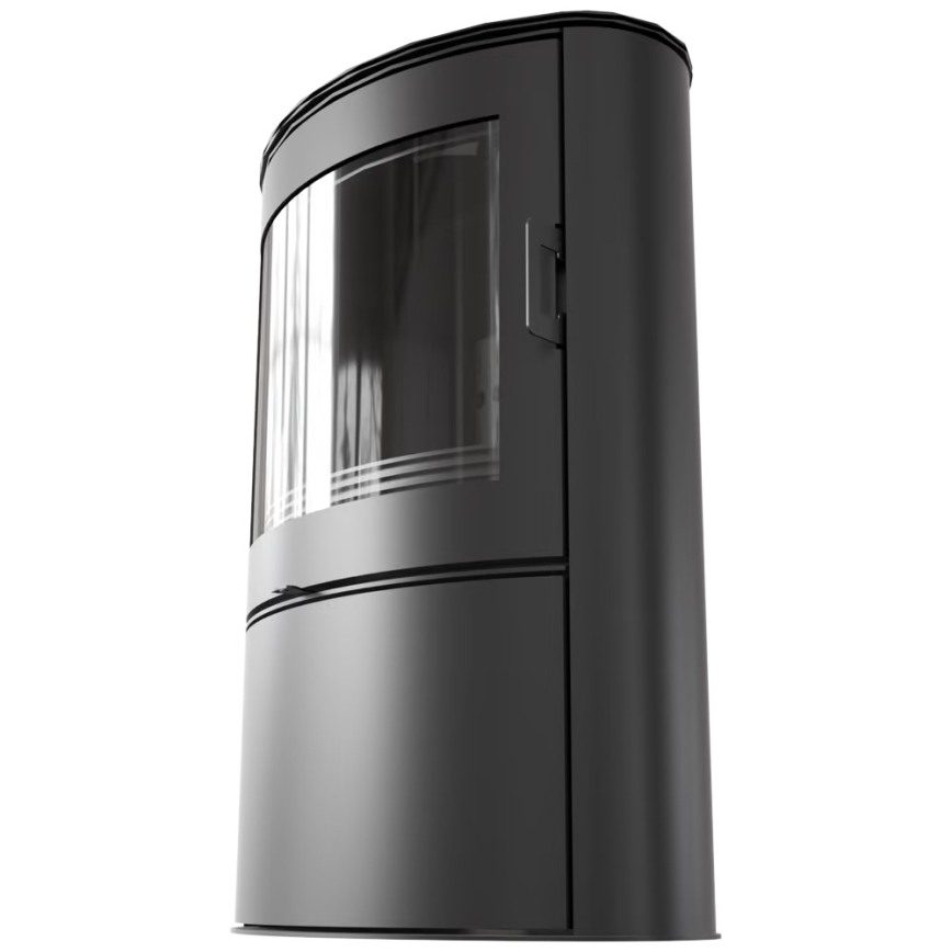 Kratki - Lareira de aço com fecho automático da porta 10kW 150 mm preto