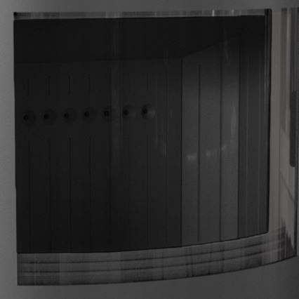 Kratki - Lareira de aço com fecho automático da porta 10kW 150 mm preto