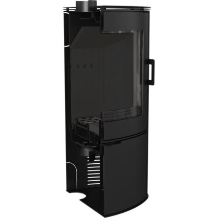 Kratki - Lareira de aço com fecho automático da porta 10kW 150 mm preto