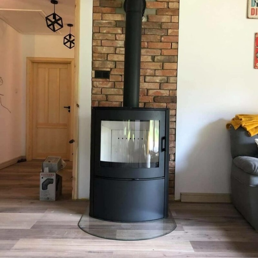 Kratki - Lareira a lenha em aço 10kW 150mm