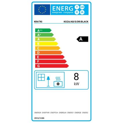 Kratki - Lareira de aço 8kW 150mm