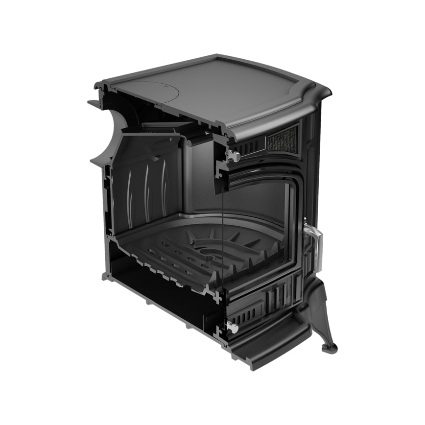 Kratki - Lareira de ferro fundido 10kW 150mm