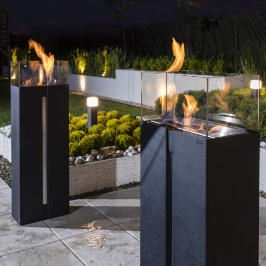 Kratki - Lareira BIO 113,6x35,9 cm 2kW preto