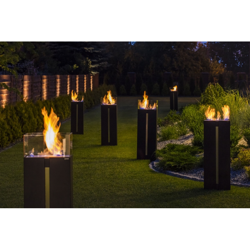 Kratki - Lareira BIO 113,6x35,9 cm 2kW preto