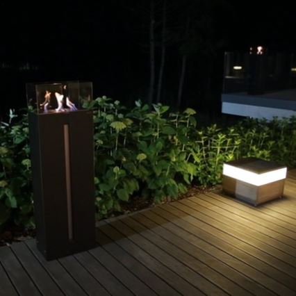 Kratki - Lareira BIO 113,6x35,9 cm 2kW preto