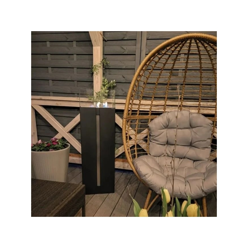 Kratki - Lareira BIO 113,6x35,9 cm 2kW preto