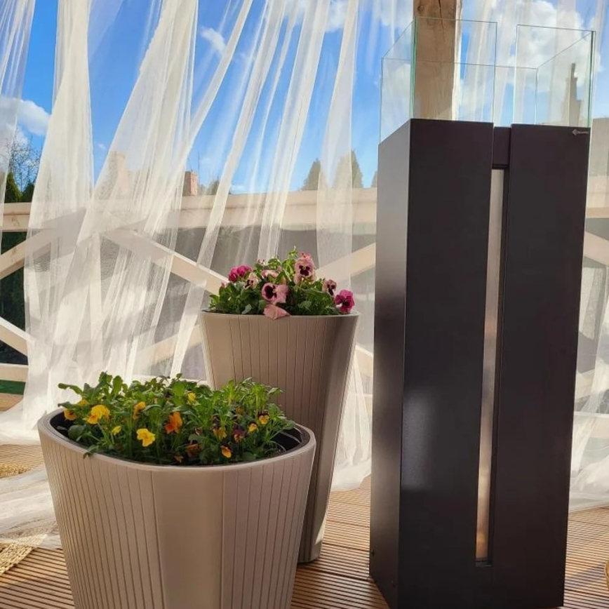 Kratki - Lareira BIO 113,6x35,9 cm 2kW preto