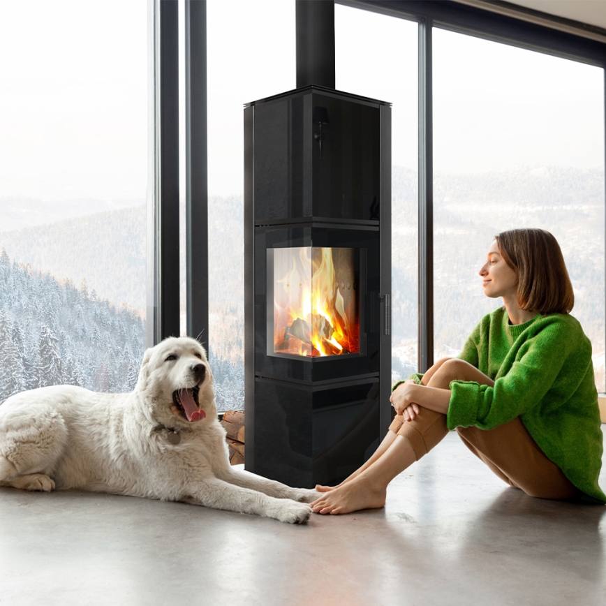 Kratki - Lareira de aço 8kW 150mm