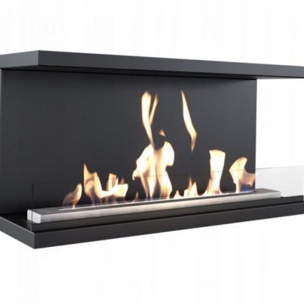 Kratki - Lareira incorporada BIO 50x100 cm 7kW preto