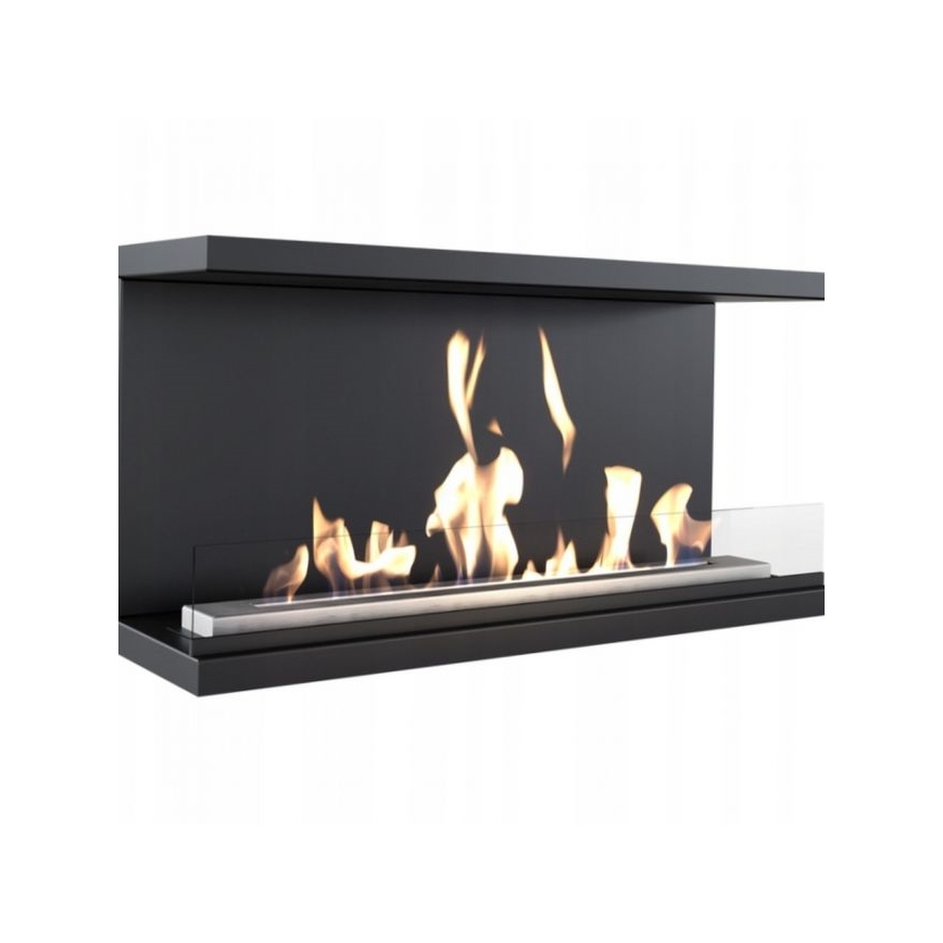 Kratki - Lareira incorporada BIO 50x100 cm 7kW preto