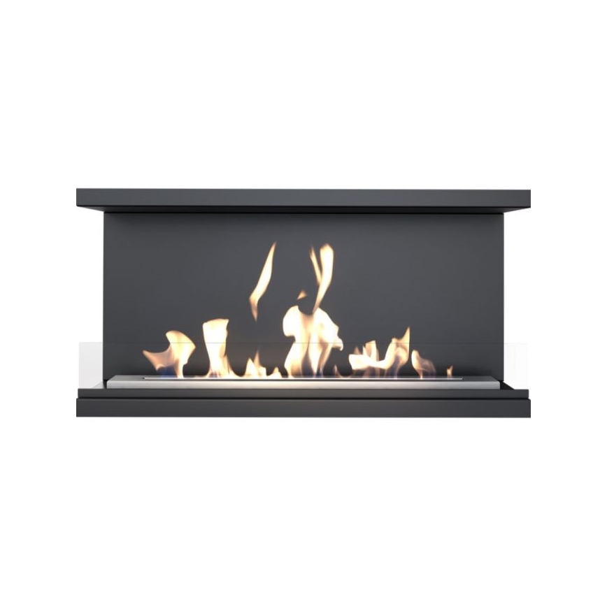Kratki - Lareira incorporada BIO 50x100 cm 7kW preto