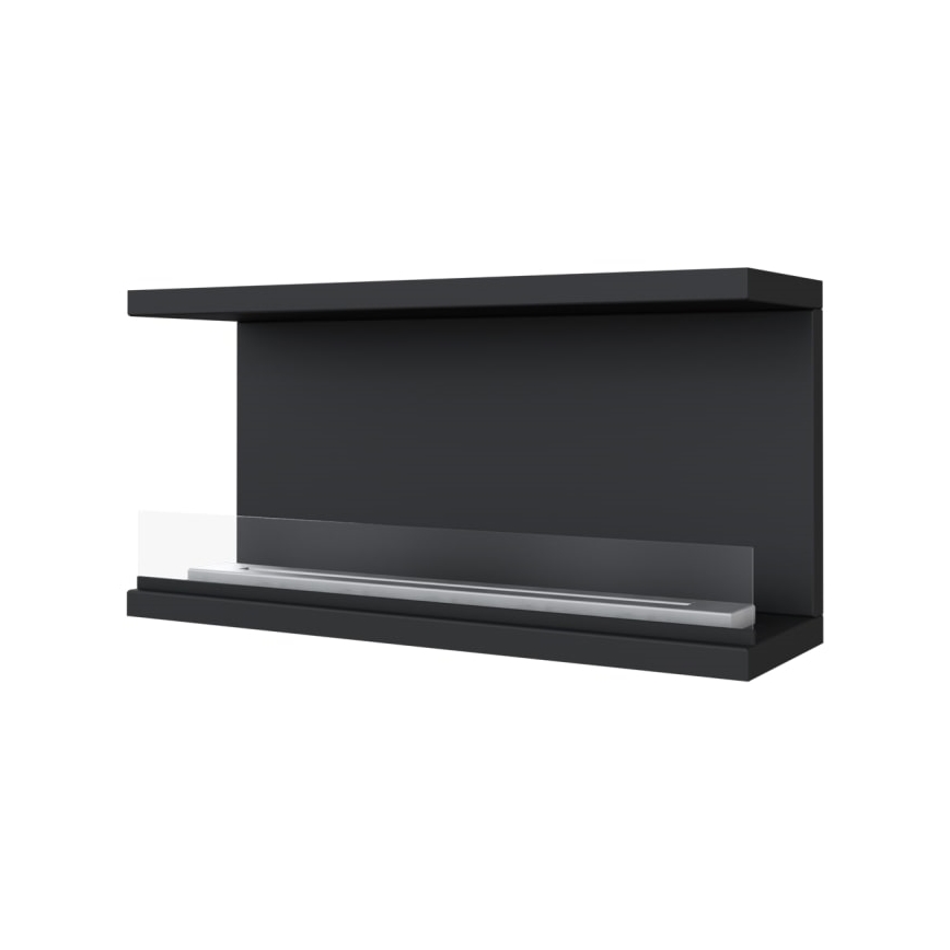 Kratki - Lareira incorporada BIO 50x100 cm 7kW preto