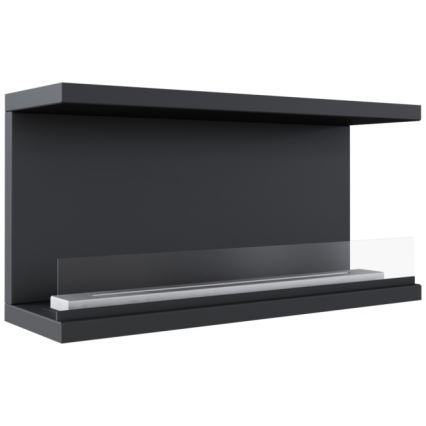 Kratki - Lareira incorporada BIO 50x100 cm 7kW preto