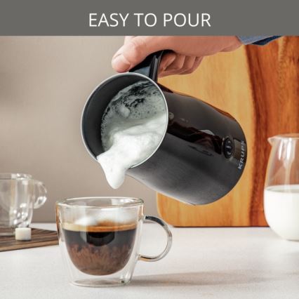 Krups - Espumador de leite 300ml preto