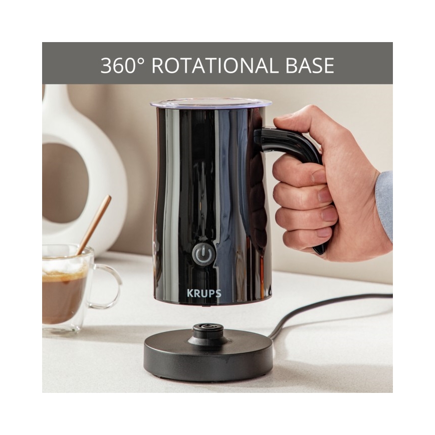 Krups - Espumador de leite 300ml preto