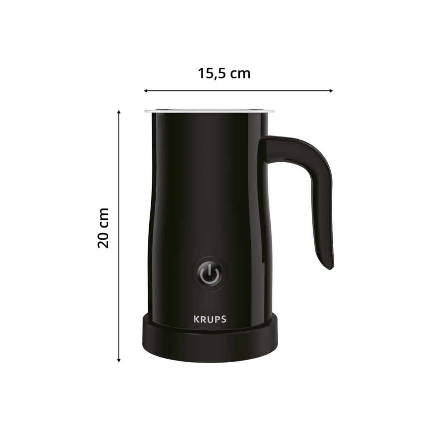 Krups - Espumador de leite 300ml preto