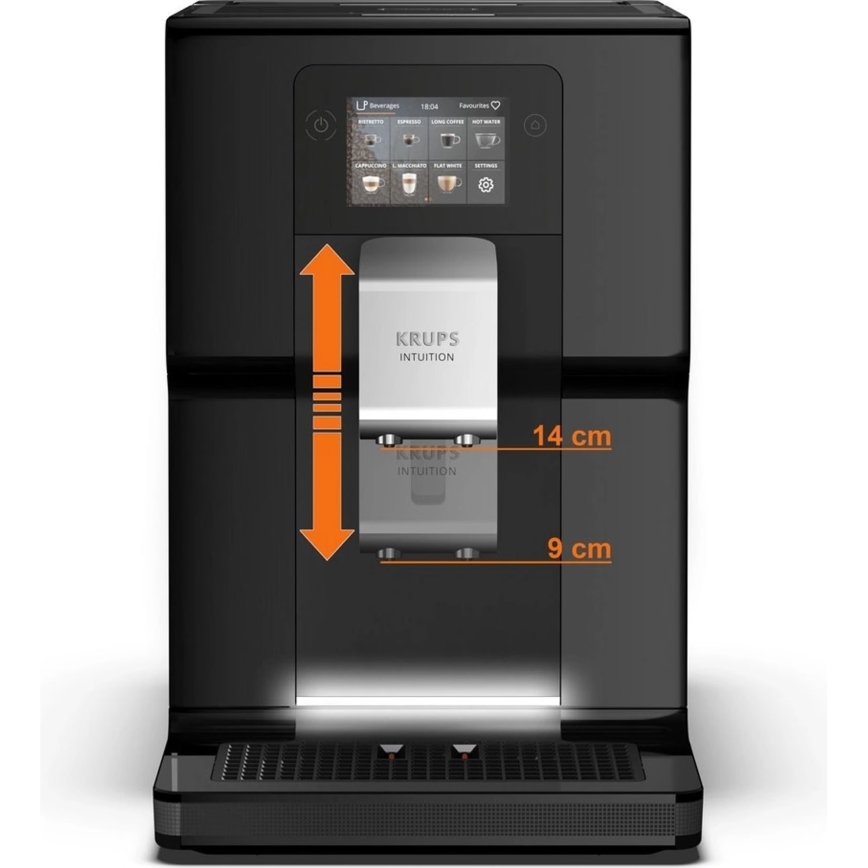 Krups - Máquina de café automática com milk contentor INTUITION PREFERENCE 1450W/230V preto