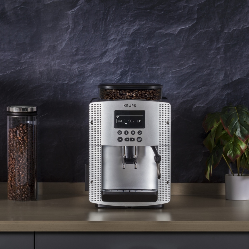 Krups - Máquina de café automática ESSENTIAL 1450W/230V prateado
